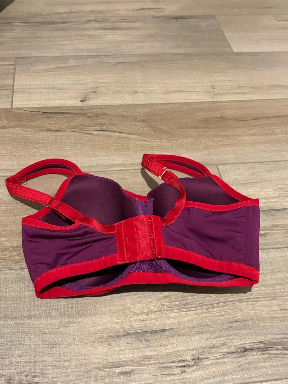 Natori YOGI Underwire Sports Bra JEWEL VIOLET CONVERTIBLE purple 34D